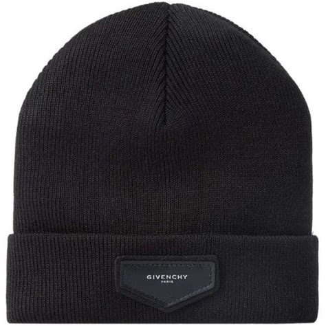 givenchy logo patch beanie|Beanies & Caps .